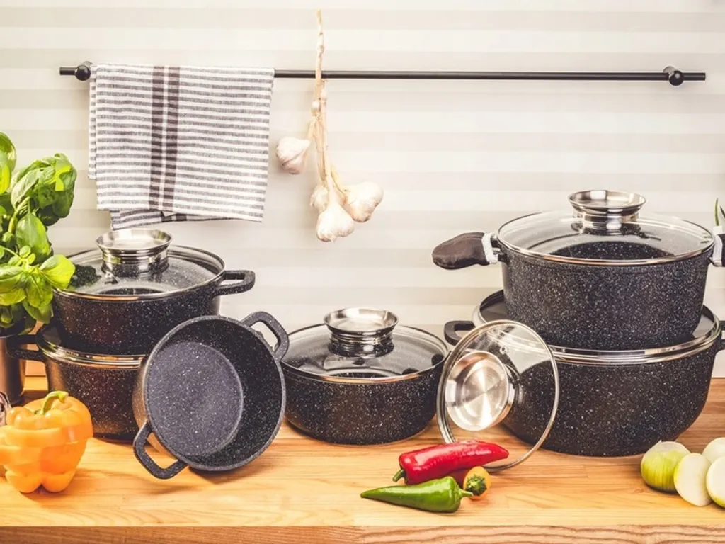 Set de 6 poêles en revêtement marbre Zilner ZL-8526